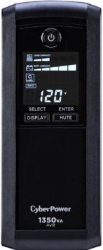 CyberPower Intelligent LCD UPS CP1350AVRLCD 1350 VA 815 Watts 10 Outlets UPS