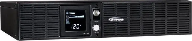 CyberPower OR2200LCDRT2U Smart App LCD UPS Systems - 2000VA/1320W, 120 VAC, NEMA 5-20P, 2U, Rack / Tower, 8 Outlets, LCD, PowerPanel
