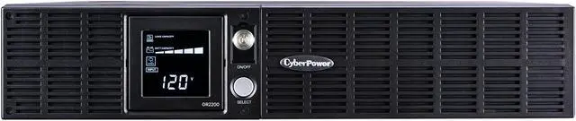 CyberPower OR2200LCDRT2U Smart App LCD UPS Systems - 2000VA/1320W, 120 VAC, NEMA 5-20P, 2U, Rack / Tower, 8 Outlets, LCD, PowerPanel