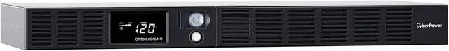 CyberPower OR700LCDRM1U Smart App LCD UPS Systems - 700VA/400W, 120 VAC, NEMA 5-15P, 1U, Rackmount, 6 Outlets, LCD, PowerPanel