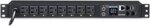 CyberPower PDU41001 Single Phase 100 - 120 VAC 15A Switched PDU - 8 Outlets, 12 ft, NEMA 5-15P, Horizontal, 1U, SNMP, LCD