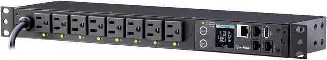 CyberPower PDU81001 100-120 VAC 15A Switched - 8 Outlets - 12ft Cord - NEMA 5-15P