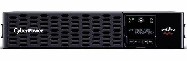 CyberPower PR3000RT2UCN Smart App Sinewave UPS Systems - 3000VA/3000W, 100 - 120 VAC, NEMA L5-30P, 2U, Rack / Tower, Sine Wave, 9 Outlets, LCD,