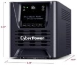 CyberPower PR750LCD3C Smart App Sinewave UPS Systems - 750VA/750W, 100 - 125 VAC, NEMA 5-15P, Tower, Sine Wave, 6 Outlets, LCD, PowerPanel® Business