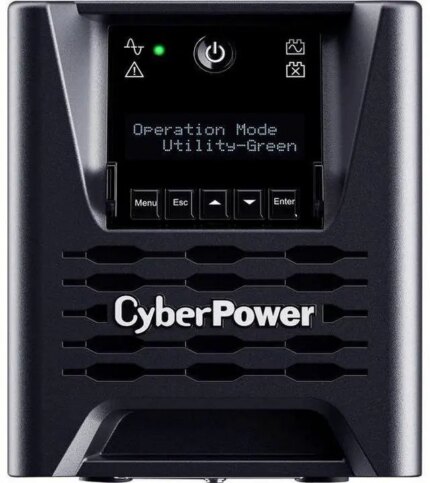 CyberPower PR750LCD3C Smart App Sinewave UPS Systems - 750VA/750W, 100 - 125 VAC, NEMA 5-15P, Tower, Sine Wave, 6 Outlets, LCD, PowerPanel® Business