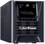 CyberPower PR750LCD3C Smart App Sinewave UPS Systems - 750VA/750W, 100 - 125 VAC, NEMA 5-15P, Tower, Sine Wave, 6 Outlets, LCD, PowerPanel® Business