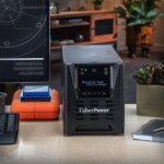 CyberPower PR750LCD3C Smart App Sinewave UPS Systems - 750VA/750W, 100 - 125 VAC, NEMA 5-15P, Tower, Sine Wave, 6 Outlets, LCD, PowerPanel® Business
