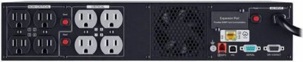 CyberPower PR750RT2UC Smart App Sinewave UPS Systems - 750VA/750W, 120 VAC, NEMA 5-15P, 2U, Rack / Tower, Sine Wave, 8 Outlets, LCD, PowerPanel®