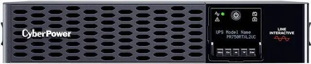 CyberPower PR750RTXL2UC Smart App Sinewave UPS Systems - 750VA/750W, 120 VAC, NEMA 5-15P, 2U, Rack / Tower, Sine Wave, 8 Outlets, LCD, PowerPanel®