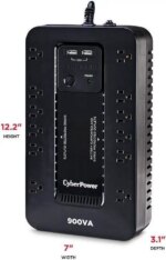 CyberPower ST900U Standby UPS Systems - 900VA/500W, 120 VAC, NEMA 5-15P, Compact, 12 Outlets, PowerPanel® Personal