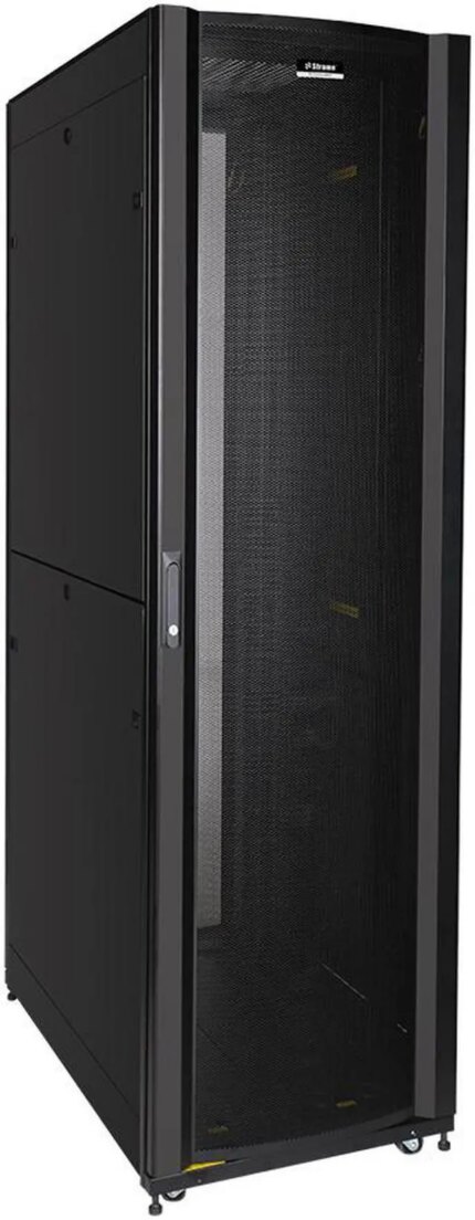 DavisLegend 42U 24"W x 32"D Server Cabinet IT Network Data Rack Enclosure with vented doors, with cable management panel, vented top with brush cable