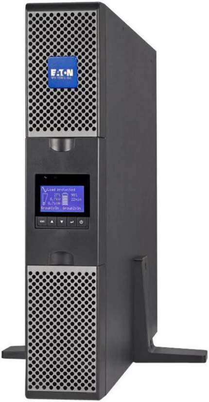 Eaton 9PX 1500VA 1350W 120V Online Double-Conversion UPS 5-15P 8x 5-15R Outlets Lithium-ion Battery Cybersecure Network Card Option 2U Rack/Tower