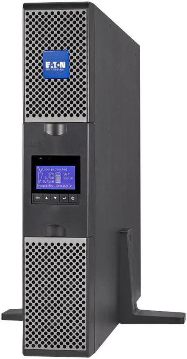 Eaton 9PX 1500VA 1350W 120V Online Double-Conversion UPS 5-15P 8x 5-15R Outlets Lithium-ion Battery Cybersecure Network Card Option 2U Rack/Tower