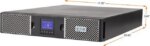 Eaton 9PX 9PX3000RTN-L Lithium ion UPS, 2U, 3000VA, 2400W, L5-30P Input, Outputs: (6) 5-20R, (1) L5-30R, 120 V, Network Card Included