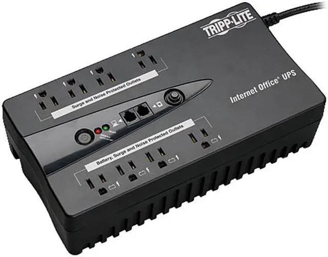 Eaton Tripp Lite INTERNET550U 550VA 300W Standby UPS - 10 NEMA 5-15R Outlets, 120V, 50/60 Hz, USB, 5-15P Plug, Desktop/Wall Mount -Tower - 4 Hour