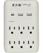Eaton Tripp Lite Series Protect It 6-Outlet Surge Protector with USB Gray SK60C