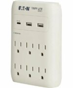 Eaton Tripp Lite Series Protect It 6-Outlet Surge Protector with USB Gray SK60C