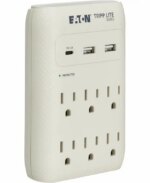 Eaton Tripp Lite Series Protect It 6-Outlet Surge Protector with USB Gray SK60C