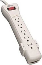 Eaton Tripp Lite Series Protect It! 7-Outlet Surge Protector, 7 ft. Cord with Right-Angle Plug, 2160 Joules, Diagnostic LEDs, Light Gray Housing - 7 x