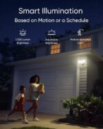 eufy Security Floodlight Camera E340 Wired, 360° Pan and Tilt, 24/7 Recording, Dual-Band Wi-Fi, 2,000 Lumens, Motion-Activated, Dual Camera, HomeBase