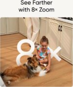eufy Security Indoor Cam S350, Dual Cameras, 4K UHD Resolution Security Camera with 8× Zoom and 360° PTZ, Human/Pet AI, Ideal for Baby Monitor/Pet