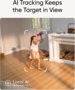 eufy Security Indoor Cam S350, Dual Cameras, 4K UHD Resolution Security Camera with 8× Zoom and 360° PTZ, Human/Pet AI, Ideal for Baby Monitor/Pet