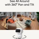 eufy Security Indoor Cam S350, Dual Cameras, 4K UHD Resolution Security Camera with 8× Zoom and 360° PTZ, Human/Pet AI, Ideal for Baby Monitor/Pet