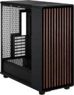 Fractal Design North XL ATX mATX Full Tower PC Case - Charcoal Black Chassis with Walnut Front and Dark Tinted TG Side Panel - FD-C-NOR1X-02