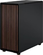 Fractal Design North XL ATX mATX Full Tower PC Case - Charcoal Black Chassis with Walnut Front and Dark Tinted TG Side Panel - FD-C-NOR1X-02