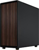 Fractal Design North XL ATX mATX Full Tower PC Case - Charcoal Black Chassis with Walnut Front and Dark Tinted TG Side Panel - FD-C-NOR1X-02