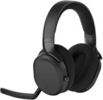 Fractal Design Scape Dark RGB Wireless Gaming Headset w/ Immersive Audio, USB Dongle & BT 5.3, Charging Stand, 40-Hr Battery, compatible with PC, Mac,