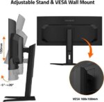 GIGABYTE 34" 240 Hz OLED WQHD Gaming Monitor 0.03ms GTG FreeSync Premium Pro (AMD Adaptive Sync) Curved MO34WQC2