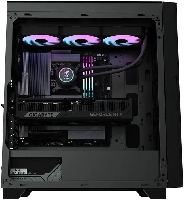 GIGABYTE AI TOP Desktop PC, Intel Core Ultra 9 285K, GIGABYTE RTX 5090, 128GB DDR5, 2TB + 320GB SSD, Windows 11 Pro, AI TOP 100 Z890 AT1I9N9-0000