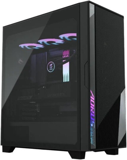 GIGABYTE AI TOP Desktop PC, Intel Core Ultra 9 285K, GIGABYTE RTX 5090, 128GB DDR5, 2TB + 320GB SSD, Windows 11 Pro, AI TOP 100 Z890 AT1I9N9-0000