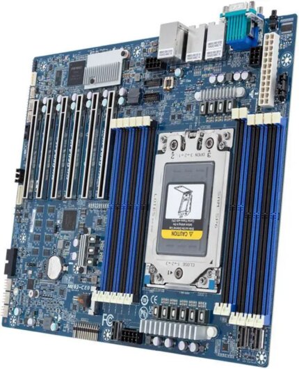 Gigabyte AMD EPYC 8004, AMD-SoC, ATX Server Motherboard - 2x 10Gb/s Broadcom LAN, 1x Management Board (ME03-CE0 rev. rev. 1.0)