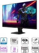 GIGABYTE - GS27QA SA - 27" IPS Gaming Monitor - QHD 2560x1440 - 180Hz - 1ms MPRT - AMD FreeSync - HDMI, DP - Black
