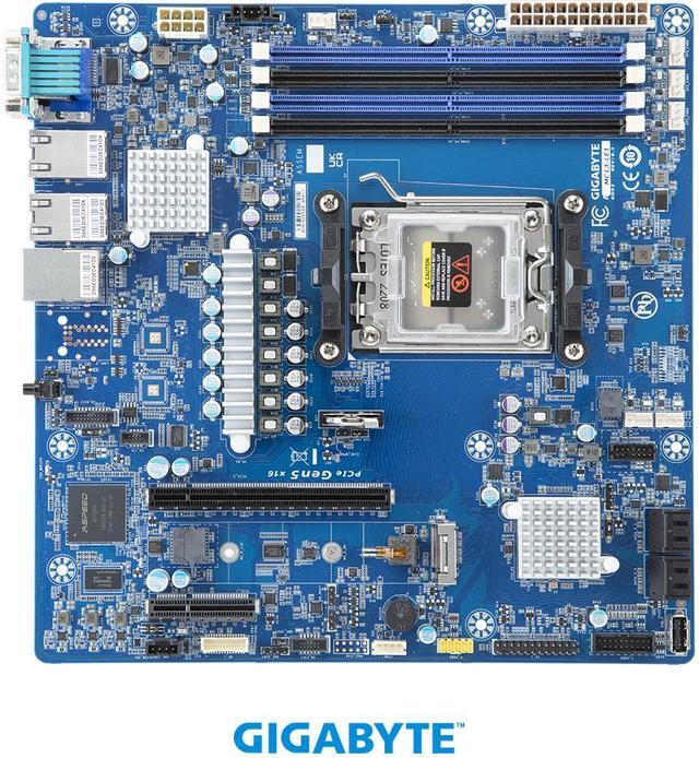 GIGABYTE MC13-LE1 Motherboard-AMD EPYC™ 4005/4004 & Ryzen™ 9000/7000 - microATX UP 10Gb/s LAN