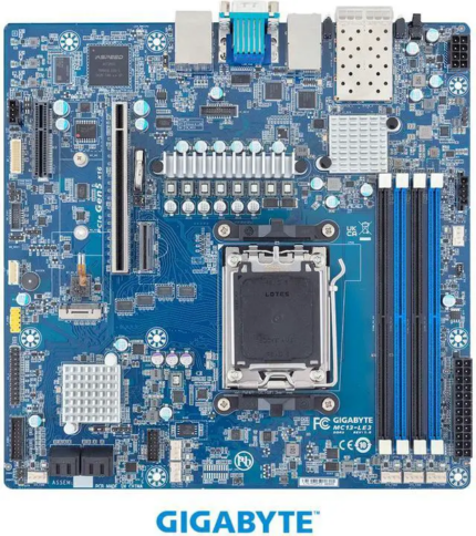 GIGABYTE MC13-LE3 Motherboard - AMD EPYC™ 4005/4004 & Ryzen™ 9000/7000 - microATX UP 25Gb/s + 1Gb/s LAN