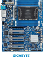 GIGABYTE MS03-CE0 ATX Server Motherboard, 4th Gen. Intel® Xeon® Scalable Processors, Single processor, LGA 4677, Intel® C741 Chipset.