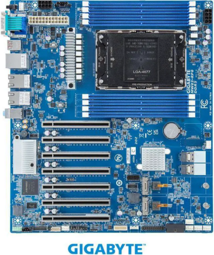 Gigabyte MW83-RP0 Intel® Xeon® W Workstation Board, Single processor, LGA 4677, Intel® W790 Chipset, 8-Channel DDR5 RDIMM/3DS-RDIMM, 8 x DIMMs,