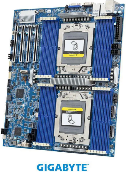 GIGABYTE MZ73-LM2 Motherboard - AMD EPYC™ 9005/9004 - E-ATX DP PCIe Gen5 cTDP 500W
