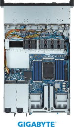 GTGABYTE 4th Gen Intel® Xeon® Scalable Server System - 1U UP 12-Bay SATA/SAS - R163-S32-AAB1
