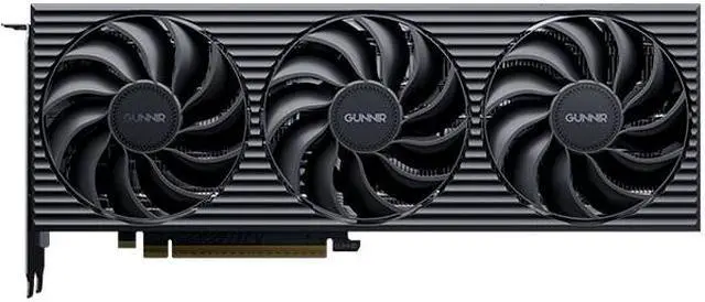 GUNNIR Intel Arc B580 Tri 12G OC Gaming Graphics Card (PCIe 4.0, 12GB GDDR6, HDMI 2.1, DisplayPort 2.1) Black