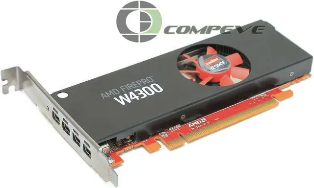 HP AMD FirePro W4300 4GB PCI-E 3.0 x16 102C9350300 T7T58AT 847446-001 849051-001