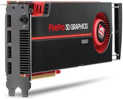 HP FirePro V8800 WL051AT 2GB 256-bit GDDR5 PCI Express 2.0 x16 CrossFire Supported Workstation Video Card