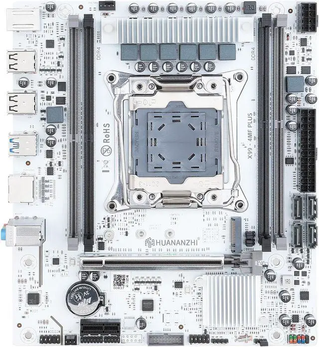 HUANANZHI X99 4MF plus LGA 2011-3 Xeon Motherboard - DDR4 RECC/NON-ECC Memory Support NVME Connectivity with TPM 2.0