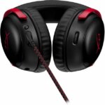 HyperX Cloud III – Wired Gaming Headset, PC, PS5, Xbox Series X|S, Angled 53mm Drivers, DTS Spatial Audio, Memory Foam, Durable Frame, Ultra-Clear