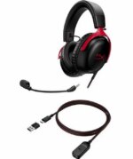 HyperX Cloud III – Wired Gaming Headset, PC, PS5, Xbox Series X|S, Angled 53mm Drivers, DTS Spatial Audio, Memory Foam, Durable Frame, Ultra-Clear