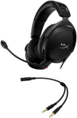 HyperX Cloud Stinger 2 – Gaming Headset, DTS Headphone:X Spatial Audio, Lightweight Over-Ear Headset with mic, Swivel-to-Mute Function, 50mm Drivers,