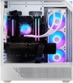 iBUYPOWER Element 9 White Gaming PC Desktop - AMD Ryzen 7 7800X3D - NVIDIA GeForce RTX 5070Ti 16GB - 32GB DDR5 RGB - 1TB NVMe SSD - EWA7N57T01